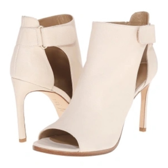 Stuart Weitzman Openhouse String Vecchio Open Toe Heels in Nappa Size 8.5 - Picture 1 of 15